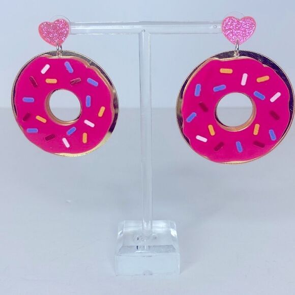 NEW…Pink/Gold donuts OS (one size) from RESET-CLOSET - Picture 1 of 2